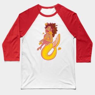 Golden fish mermaid Baseball T-Shirt